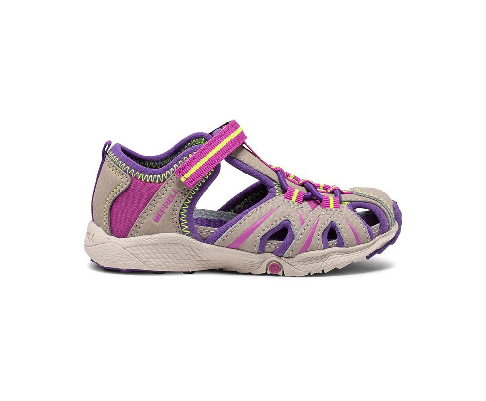 Merrell Sandals Brown/Purple - Hydro Moc Jr. - Kids 42ZYBGHOD